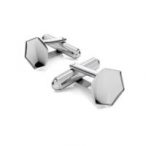 Cufflink - base for Hexagon Fancy, silver Cufflink - base for Hexagon Fancy, AG 925 silver