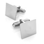 Cufflink - square tin, silver Cufflink - square tin, AG 925 silver
