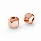 Spacer - cube-shaped bead, silver Spacer - cube-shaped bead, AG 925 silver